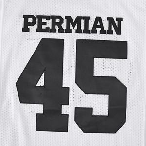 Camiseta de Fútbol Americano para Hombre, Transpirable, 100% Poliéster, con Estampado por Sublimación, Logotipo Frontal, Cuello en V, Sin Mangas, Fusión sin Costuras, Equipo XYZ - Product Image 4