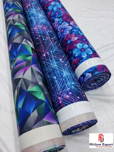 Soft Lightweight Polyester Fabric with Custom Digital Prints for Garments Dresses and Home Decor Textiles - Product Image 1