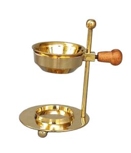 Diffuseur d'huile d'encens en laiton brûleur de résine d'encens brûleur de charbon de bois avec bol réglable tasse brûleur à mazout arôme de pièce - Product Image 1