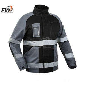 Chaqueta de Invierno Personalizable Ansi 3 de Alta Visibilidad, Impermeable, Reflectante, de Lona, para Seguridad Laboral, Talla 4XL, Gris/Negro, Protección - Product Image 1