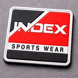 Custom made PVC patches 3D rubber logo waterproof durable custom design <b>velcro</b> backing heat press badge bulk supply - Product Image 2