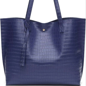 Bolsos de mano de cuero multiusos con logotipo personalizado, costuras resistentes, fáciles de transportar, para documentos, trabajo, compras. - Product Image 1