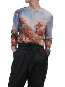 Camiseta de manga larga sublimada al por mayor, 100% algodón, corte regular para hombre, camiseta holgada de alta visibilidad para hombre - Product Image 6