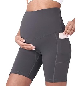 Shorts de sport taille haute pour femme, effet ventre plat et rehausseur de fessier, shorts de maternité, leggings de yoga pour femme - Product Image 6