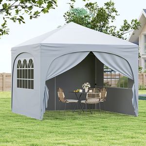 Tenda a Baldacchino Pop-up 10 X 10 FT con 4 Pareti Laterali Rimovibili - Product Image 2