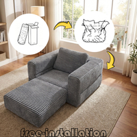 Hochwertiges Komprimiertes Sofa in einer Box Ausklappbares Tagesbett Multifunktionales Schlafsofa für Apartment Hotel Wohnheim B2B-Angebot