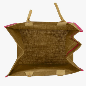 Bolsa de mercado moderna y ecológica de yute, espaciosa y reutilizable, con asas resistentes para compras, oficina y uso diario. - Product Image 6