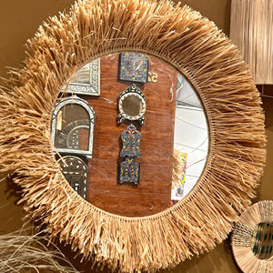 กระจกติดผนังลายหญ้าทะเลทันสมัยปี 2026 งานแฮนด์เมดธรรมชาติ ตกแต่งผนัง ขนาดสั่งทำได้ พร้อมโลโก้ ของตกแต่งบ้าน ของขวัญ ผู้จัดจำหน่าย - Product Image 1