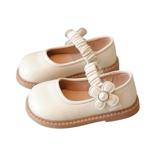 Chaussures à paillettes pour filles, unisexes, bout rond, en cuir véritable, fournisseur en gros - Product Image 1