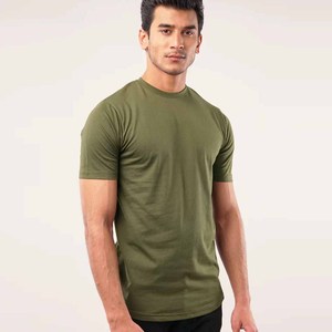 Camiseta Deportiva Personalizada para Hombre, Color Verde Oliva, Corte Ajustado, Secado Rápido, Poliéster, para Gimnasio, Fitness, Entrenamiento Muscular, Running, Casual - Product Image 3