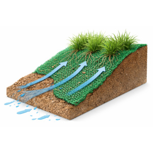 Tapis de contrôle de l'érosion 3D en HDPE/PP |   Tapis de renforcement du gazon |   Géomate de protection des pentes et de stabilisation des sols - Product Image 3