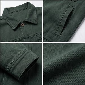 Tamaño totalmente personalizado Producto transpirable Hombres de la más alta calidad Ropa casual Chaquetas de mezclilla Chaqueta de mezclilla transpirable para hombres - Product Image 4