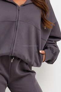 Custom Design Eco-Friendly Breathable Warm Winter Two Piece <b>Sport</b> <b>Set</b> Unisex Tracksuits High Quality Casual Sweatshirt - Product Image 4