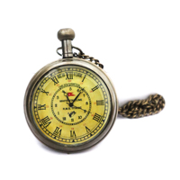 Kalung jam tangan saku tengkorak Steampunk Vintage mekanis, jam tangan gerakan kuarsa berlikuk tangan unik hadiah Natal/Tahun Baru