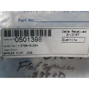 AMAT 3790-01204 <b>Spacer</b>, Flat, .0238, 101802 - Trusted Global Legacy Semiconductor Equipment and Parts at - Product Image 5