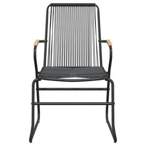 Conjunto de Comedor de Jardín con Asientos Grandes en Ratán de PVC Negro, Disponible en Varios Tamaños - Product Image 6