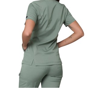 Ensemble de blouses médicales à col en V pour femmes, uniforme professionnel pour infirmières, médecins, hôpitaux et personnel de santé - Product Image 3