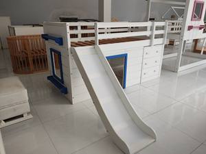 Cama alta para niños 218, de paquete plano desmontaje de muebles, fabricante de Vietnam, productos de alta calidad, Construcción fuerte - Product Image 2