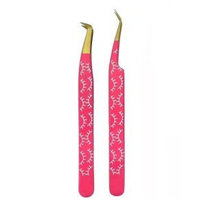 Pince à cils professionnelle à pointe fine, outil de beauté de précision pour pose de cils classiques et volume. - Product Image 2