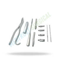 Kit complet d'instruments d'extraction dentaire vétérinaire taille standard Burgess pour l'extraction des dents de cheval