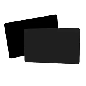 นามบัตร NFC แบบตั้งโปรแกรมดิจิตอลพร้อมหน่วยความจํา 504 ไบต์ NTAG215 NFC การ์ดสีดํา PVC เปล่า