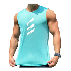 Débardeur blanc pour homme, grande taille, sous-vêtement, débardeur de fitness sans manches pour homme, avec logo personnalisé 2027 - Product Image 3