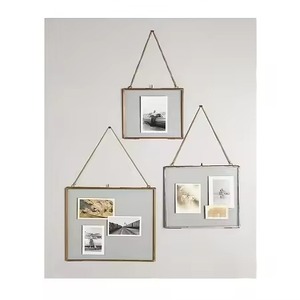 Decorative Metal Glass Photo <b>Frame</b> Modern <b>Picture</b> Display Home Interior Accent - Product Image 4