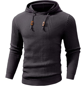 Custom Heavyweight 500GSM Cotton Knitted Men's Winter <b>Waterproof</b> Eco-Friendly Vintage Acid Wash Pullover Streetwear Hoodie - Product Image 1