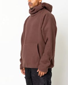 Sweat à capuche Sherpa personnalisé pour garçons avec impression brodée, style streetwear, sweat-shirt pour hommes, polaire d'hiver, poche kangourou, 100% coton - Product Image 6