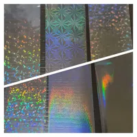 Film adhésif transparent holographique multi-motifs en PET pour emballage, autocollants de marque, cadres photo et artisanat décoratif – Vente en gros
