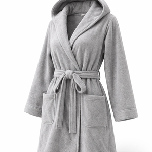 Albornoces de Spa con Capucha de Tela de Rizo al por Mayor, Diseños Personalizados para Mujer - Suministro Directo del Fabricante OEM - Product Image 3