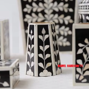 Luxury Handmade Mother of Pearl Inlay <b>Bakhoor</b> Burner Wooden Mabkhara Incense Holder Arabic <b>Oud</b> Burner for Home Decor Ramadan - Product Image 3