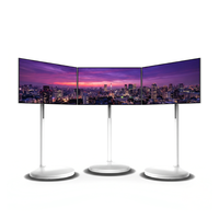 Computer Gaming Monitor 27 32 Inch All in One Smart Portable Touch Screen Monitor Movable IPS LCD Display Rolling Terminal
