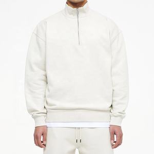 Hommes de grande taille de logo personnalisé coupe ajustée confortable doux couleur unie à manches longues polaire chaude - Product Image 1