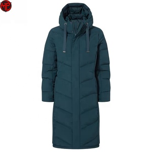 Veste longue matelassée pour femme, doudoune d'hiver à capuche, imperméable, coupe-vent, respirante, à manches longues, vêtement d'extérieur - Product Image 2