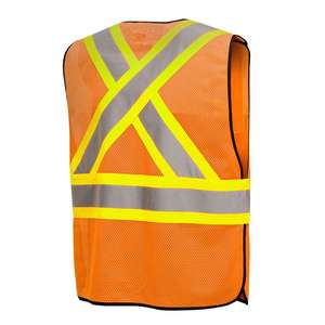 Gilet de sécurité unisexe de haute qualité, best-seller, pour la construction et la circulation, avec plusieurs poches personnalisées, gilet de travail réfléchissant - Product Image 2