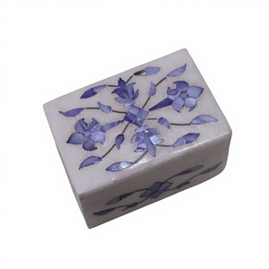 Rectangle Marble <b>Trinket</b> <b>Box</b> I <b>Small</b> Jewelry Accessories <b>Box</b> I Giftable <b>Box</b> Her Him Stonecrafts International 10x7.5cm - Product Image 1