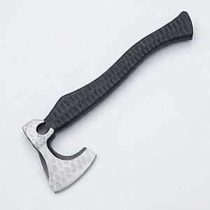 Hache de camping forgée à la main en acier au carbone, poignée en bois, hache de survie pour le bushcraft en plein air, vente en gros, OEM B2B - Product Image 1