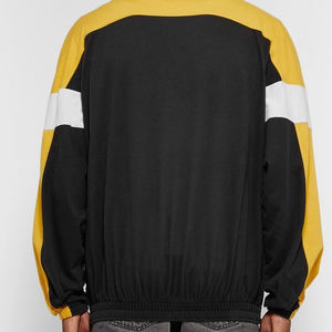 Sweat à capuche demi-zip pour homme, color block, en polaire, style streetwear décontracté, mode hiver, vente en gros OEM, direct usine - Product Image 6