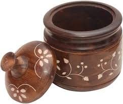 Natural Wooden <b>Container</b> Low Price Stylish Storage Box for Sugar Tea Coffee and Kitchen Organization - Product Image 4