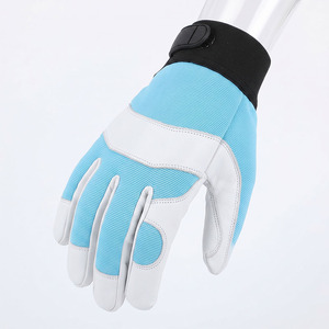 Gants de travail en cuir de vachette grainé, antidérapants, résistants, doux et confortables, résistants à la chaleur, pour le jardinage - Product Image 3