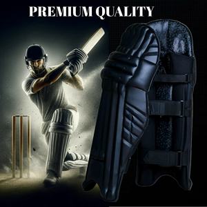 Vente en gros Professionnel Frappeur Jambes Gardes Cricket Joueur Protection Match Pratique Personnalisé Joueur Édition PU Cuir - Product Image 6