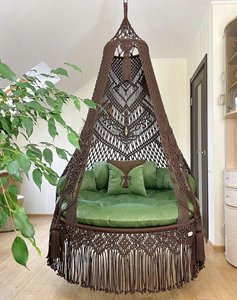 Macrame <b>Hammock</b> Chair, Hanging Swing, Indoor Chair, Patio Swing, Boho Chair - Product Image 1