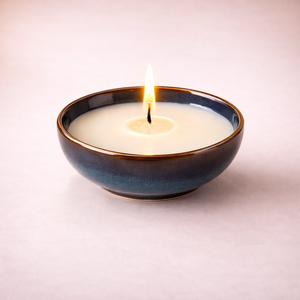 Rustic Speckled Ceramic Candle Vessel Wide Bowl Thick Durable Heat Resistant Smooth Finish Single Wick Elegant Home Decor - Product Image 2