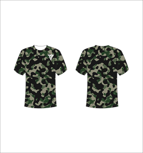 เสื้อยืดผู้ชายลายพรางแบบขายส่ง เสื้อยืดลายกราฟิกพิมพ์ลายแบบซับลิเมชั่น เสื้อผ้าสตรีทแวร์ลายพรางสีเข้ม เสื้อยืดผู้ชายขายส่งจำนวนมาก - Product Image 1