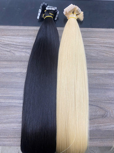 100% Remy Virgin Human Hair Straight Double Drawn Skin Pu Slim Hair Extensions Tape in Slim Pu Tape in Hair Extensions - Product Image 4
