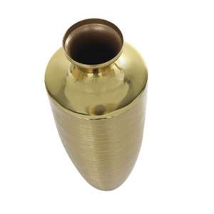 แจกันดอกไม้ตกแต่งงานแต่งงาน แจกันหรูหราตั้งพื้น ของตกแต่งบ้านทันสมัย อุปกรณ์จัดงาน แจกันดอกไม้สีทอง ราคาโรงงาน - Product Image 1