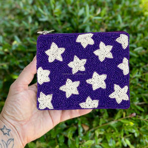 Pochette à étoiles multicolores inspirée de la galaxie, mini porte-monnaie fait à la main avec fermeture à glissière pour filles et femmes, sac cadeau - Product Image 4