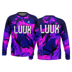 Camiseta Deportiva de Compresión de Manga Larga para Hombre, Camiseta Elástica para Gimnasio, para Correr, Entrenamiento, Ejercicio Físico - Product Image 3