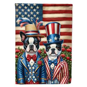 All American Boston Terrier Multicolor Garden Flag Decorativo Yard Flag Banner para Patio Artwork para Flower Beds Mailbox Yard - Product Image 1